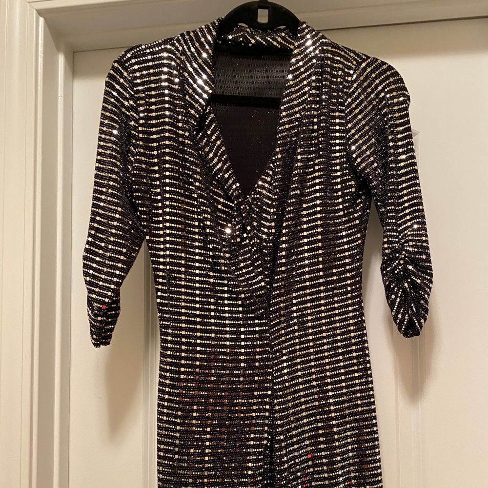 Blazer Black and Silver Dress